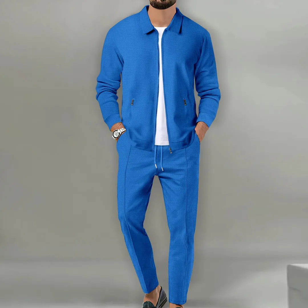 Zip-Up Max™ | Men's Two-Piece Set | Jacket & Pants, Lightweight Fabric, Casual Fit