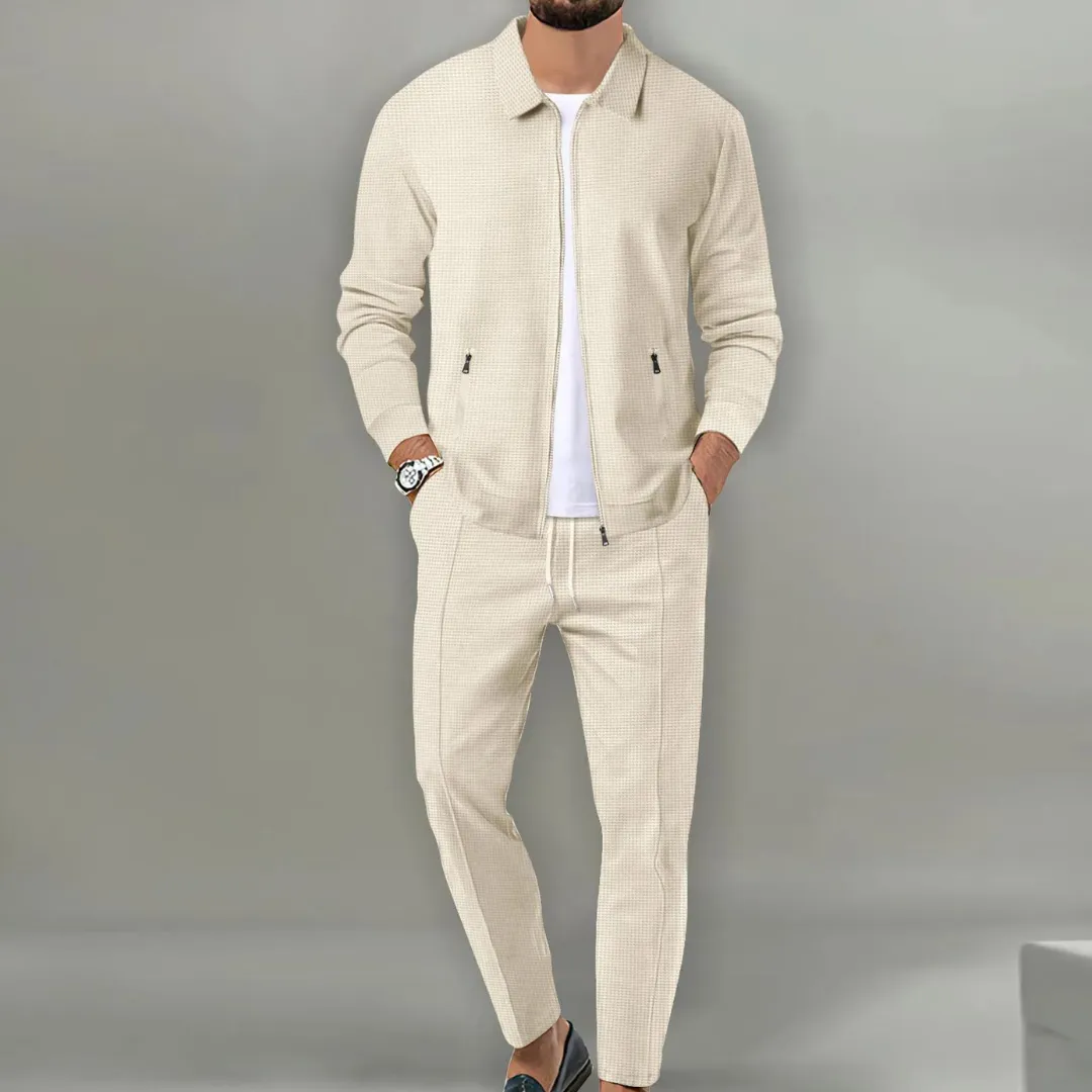 Zip-Up Max™ | Men's Two-Piece Set | Jacket & Pants, Lightweight Fabric, Casual Fit