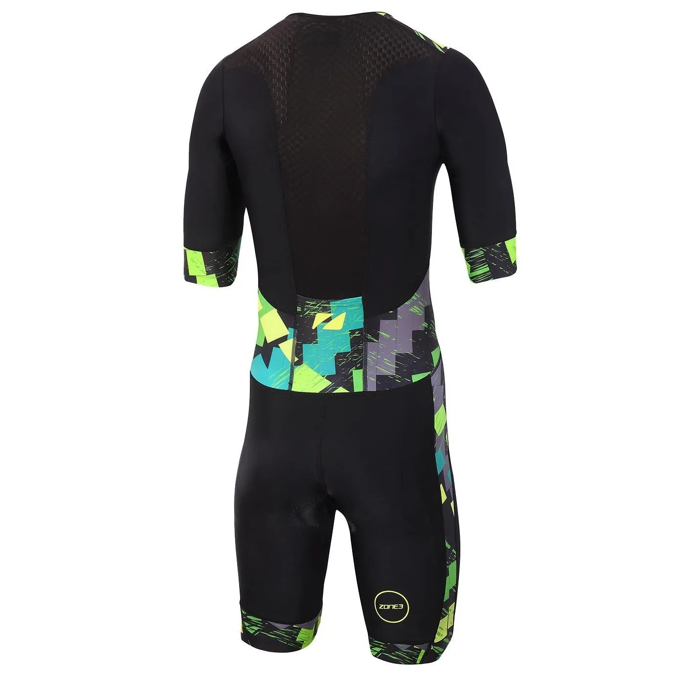Zone3 Men's Activate Plus Short Sleeve Tri Suit Electric Sprint
